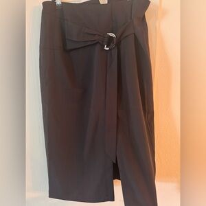 Halara work skirt sz small nwt zip back with Belt